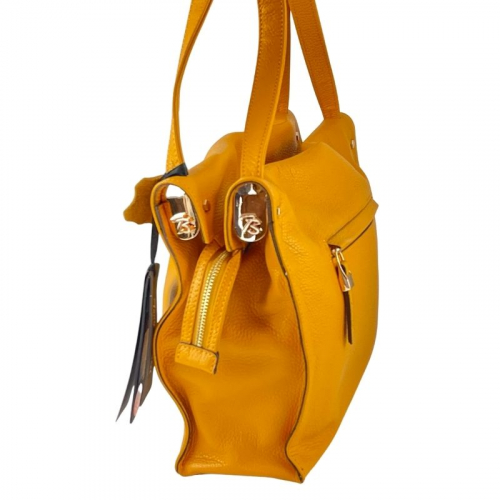 Сумка жіноча шкіряна Tony Bellucci 0319-203 жовта