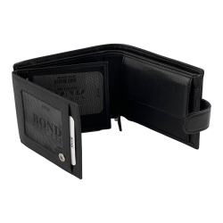 ​Гаманець чоловічий шкіряний Bond 592-1 чорний