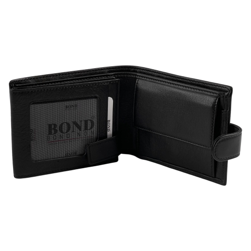 ​Гаманець чоловічий шкіряний Bond 592-1 чорний