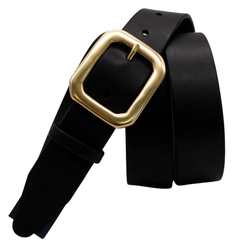 Ремень женский кожаный Кремень 05.35.00.12 черный 125 см