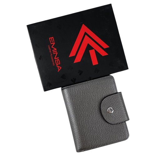 Кошелек женский кожаный Eminsa 2154 32-39 серебристый