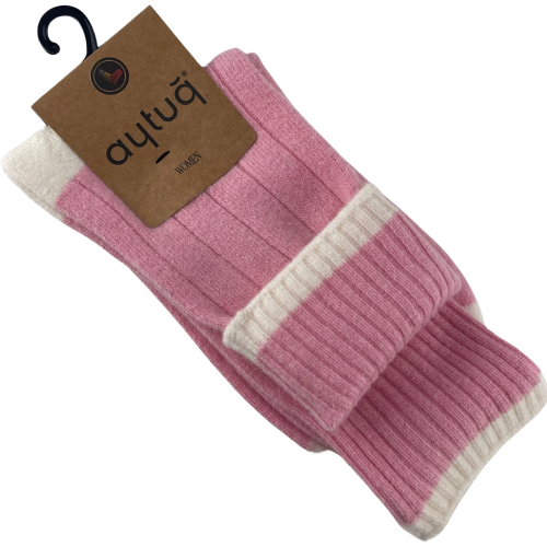 Шкарпетки жіночі Aytug 45024 Lambswool високі рожеві Size 36-40