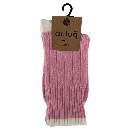 Шкарпетки жіночі Aytug 45024 Lambswool високі рожеві Size 36-40