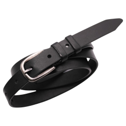 Ремень женский кожаный Кремень 05.25.00.62 черный 125 см
