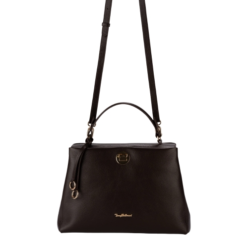 Сумка жіноча шкіряна Tony Bellucci 0997-286 темно-коричнева