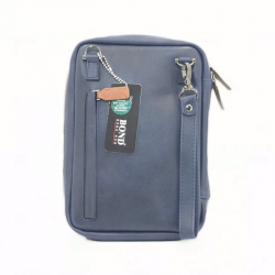 Сумка чоловіча шкіряна Bond 1153 синя