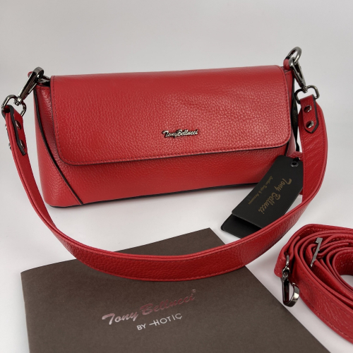 Сумка жіноча шкіряна Tony Bellucci 0569-282 червона