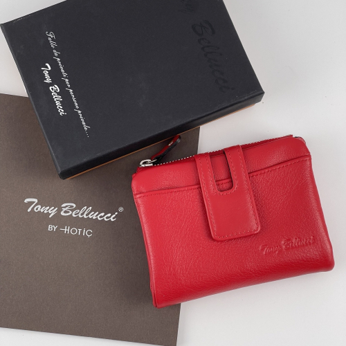 Кошелек женский кожаный Tony Bellucci T898-8 красный