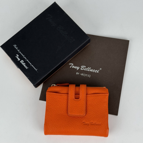 Гаманець жіночий шкіряний Tony Bellucci T898-1268 помаранчевий