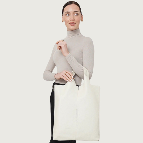 Сумка жіноча шкіряна Tony Bellucci 0871-201 молочна