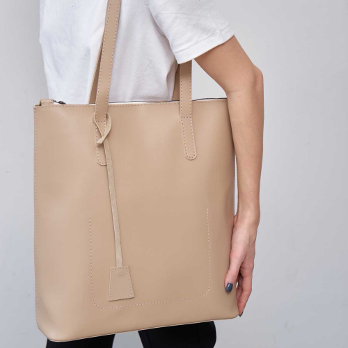 Сумка-шопер жіноча WeLassie 68409 Венді бежева