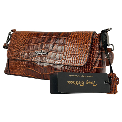 Сумка женская кожаная Tony Bellucci 0569-353 светло-коричневая