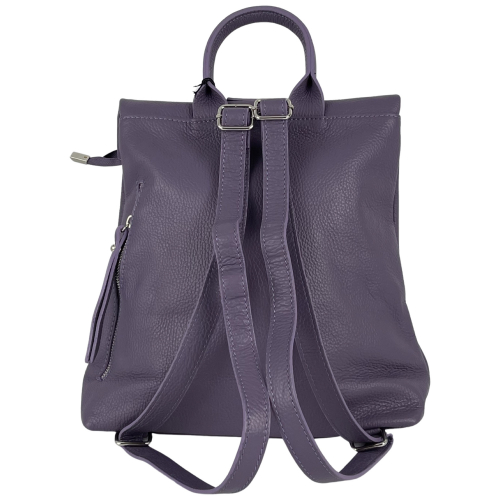 Рюкзак женский кожаный Genuine Leather 638301 сиреневый