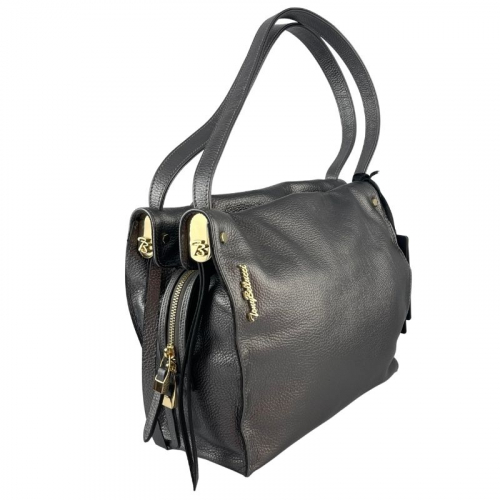 Сумка жіноча шкіряна Tony Bellucci 0319-1033 срібляста