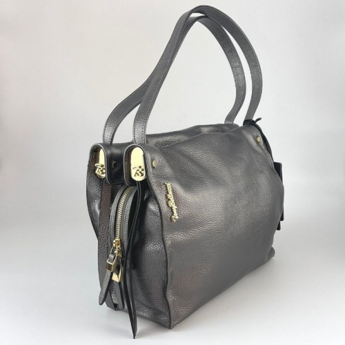 Сумка жіноча шкіряна Tony Bellucci 0319-1033 срібляста