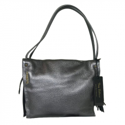 Сумка женская кожаная Tony Bellucci 0319-1033 серебристая