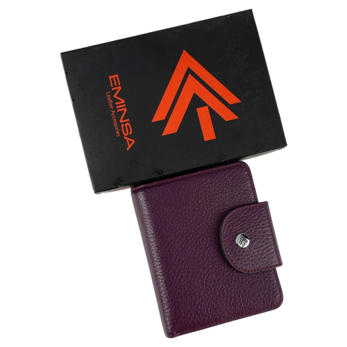 Кошелек женский кожаный Eminsa 2154 37-12 фиолетовый