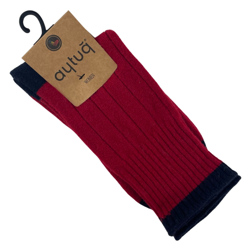 Шкарпетки жіночі Aytug 45024 Lambswool високі червоні Size 36-40