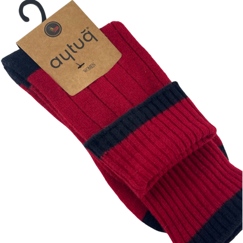 Шкарпетки жіночі Aytug 45024 Lambswool високі червоні Size 36-40