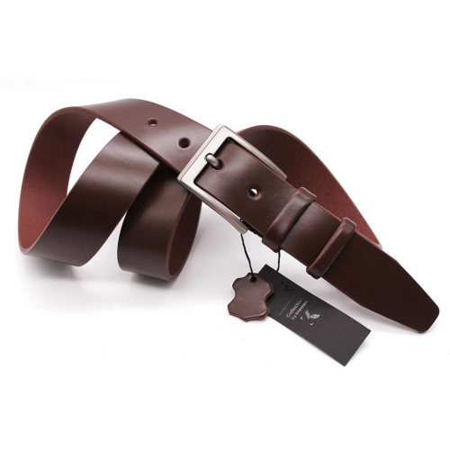 Ремінь чоловічий шкіряний Кремінь 01407705 115 см Флоренція темно-коричневий