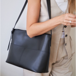 Сумка-шопер жіноча WeLassie 12704 Тейлор чорна