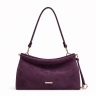 Сумка жіноча замшева Enzo Nori EN1122-1107-6 сливова