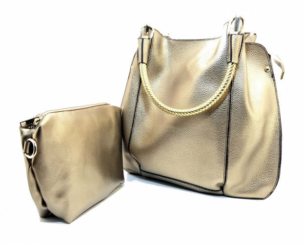 Сумка женская Vienca B1831 золотистая фото 2