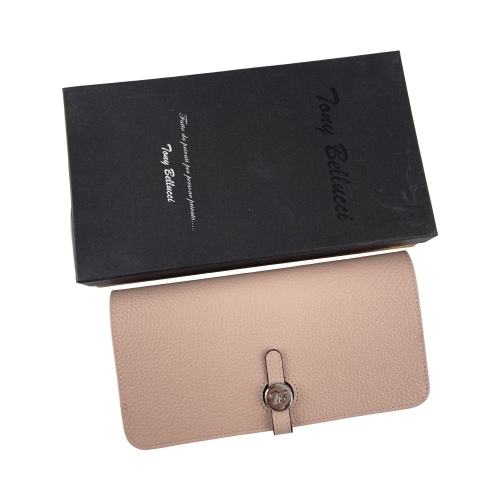 Гаманець жіночий шкіряний Tony Bellucci T711-202 світло-рожевий