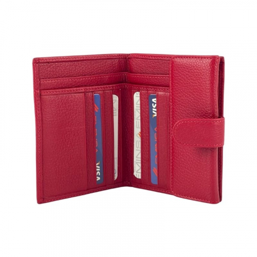 Гаманець жіночий шкіряний Eminsa 2034 18-5 червоний