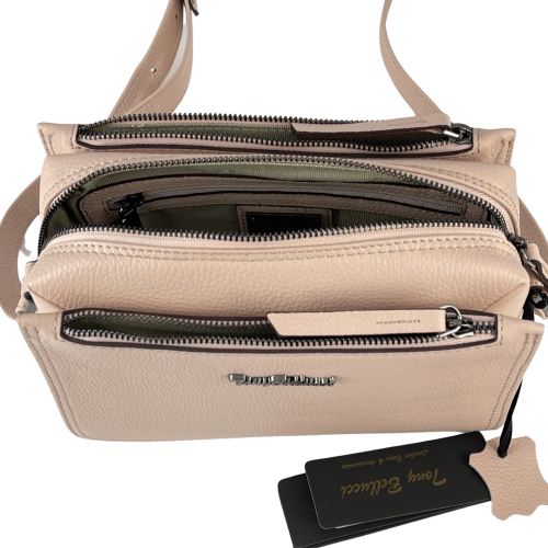 Сумка женская кожаная Tony Bellucci 0437-202 светло-розовая