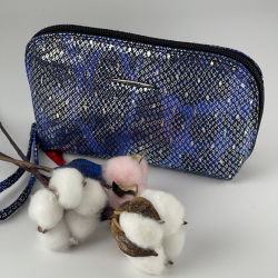 ​Косметичка жіноча шкіряна Eminsa 2071 103 синя