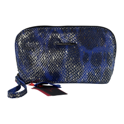 ​Косметичка жіноча шкіряна Eminsa 2071 103 синя