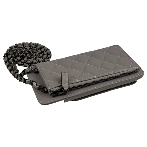 Сумка жіноча шкіряна Eminsa 40277 34-20 світло-сіра