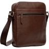 Чоловіча шкіряна сумка через плече Vittorio Safino VS 011 коричнева Корсика