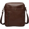 Чоловіча шкіряна сумка через плече Vittorio Safino VS 011 коричнева Корсика