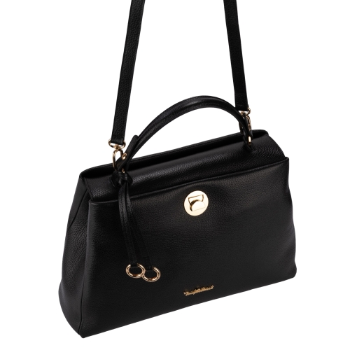 Сумка жіноча шкіряна Tony Bellucci 0997-281 чорна