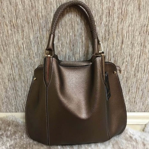 Сумка жіноча Vienca B1831 коричнево-золотиста