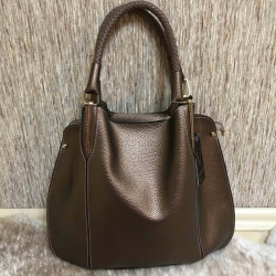 Сумка жіноча Vienca B1831 коричнево-золотиста