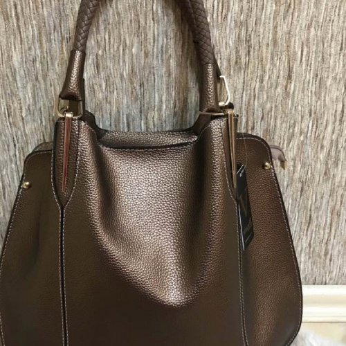 Сумка жіноча Vienca B1831 коричнево-золотиста