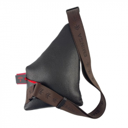 Сумка мужская через плечо кожаная Eminsa 6226 18-3 темно-коричневая