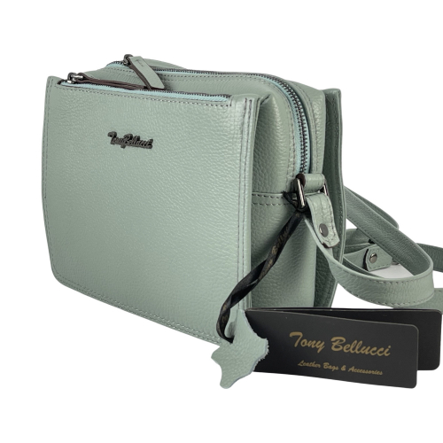 Сумка жіноча шкіряна Tony Bellucci 0437-207 фісташкова