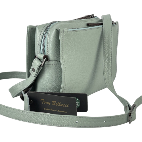 Сумка жіноча шкіряна Tony Bellucci 0437-207 фісташкова