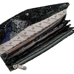 Кошелек женский кожаный Eminsa 2184 54-16 сине-зеленый