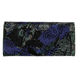 Кошелек женский кожаный Eminsa 2184 54-16 сине-зеленый