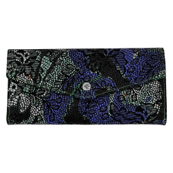 Кошелек женский кожаный Eminsa 2184 54-16 сине-зеленый