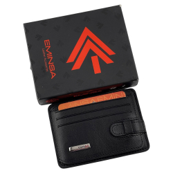 Гаманець картхолдер шкіряний Eminsa 1594 24-1 чорний