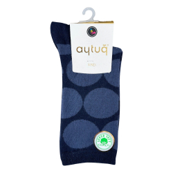 Шкарпетки жіночі Aytug Cotton 41073 високі сині Size 36-40