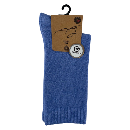 Шкарпетки жіночі Aytug 45000 Lambswool високі блакитні Size 36-39