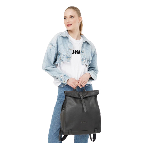 Рюкзак жіночий шкіряний Tony Bellucci 0872-5 сірий