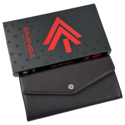 Кошелек женский кожаный Eminsa 2184 18-3 темно-коричневый